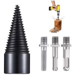 Rapanda - fendeur de bois à cône de forage, cône à vis de 42 mm avec 3 poignées de forage, foret pour ... Rapanda - fendeur de bois à cône de forage, cône à vis de 42 mm avec 3 poignées de forage, foret pour ...