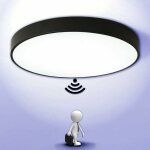 Rapanda - plafonnier led avec d�tecteur de mouvement lampe de lumi�re automatique plafond 6000k blanc ...