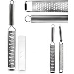 Rpe de cuisine pour lgumes, fromage, agrumes, acier, plate, 38 cm orion 144804