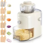 R�pe �lectrique multifonctionnelle, 6 lames, r�cipient 1, 8 l, hachoir � l�gumes, fromage, oignons, carottes, ...