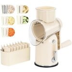 Rpe  fromage  manivelle, trancheuse  lgumes avec 5 lames remplaables, rpe  tambour rotatif et ...