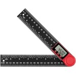 Rapporteur d'angle num�rique 2 en 1, lcd digital mesureur d'angle 8 - inch 200mm angle gauge, mise � ...