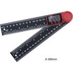 Rapporteur d'angle numerique  double chelle 360 degrs, rgle d'angle 200 mm avec cran lcd et fonction ...