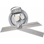 Rapporteur d'angles universel chrom� satin� avec circonf�rence gradu�e 0 - 90� et loupe sans parallaxe ...