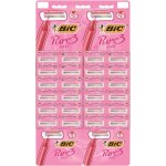 Rasoir bic pure 3 lady rose - lot de 24