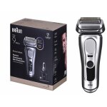 Rasoir pour homme braun series 9 pro + 9667cc, grille de rasage, tondeuse, argent