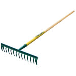 R�teau duopro 16 dents courbes - manche bois certifi� pefc 100% - leborgne