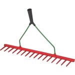 Rateau en matiere plastique ideal 16 dents droite, une rang�e 640 mm, sans manche