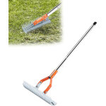 R�teau - scarificateur combisystem, scarificateur manche 120cm t�te en acier - argent et orange