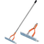 R�teau - scarificateur combisystem, scarificateur manche 160cm t�te en acier, argent et orange