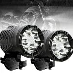 Ratstone feu additionnel moto led, 2 pcs, 6000k, aluminium � haute conductivit� thermique, �tanche � ...