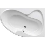 Ravak - rosa ii 170 x 105 cm baignoire d'angle orientation droite en acrylique, sans pieds, blanc (c421000000) ...