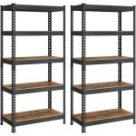 Rayonnages, lot de 2, tagres de rangement  5 tablettes, 45 x 90 x 180 cm, capacit de charge jusqu' ...