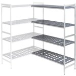 Rayonnage 2 retours 4 niveaux fermostock 5711 - p 460 x h 1685 mm - fermod