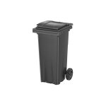 Rayonnage direct - conteneur poubelle 120 litres  prhension frontale - couleur du couvercle gris anthracite ...