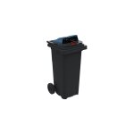 Rayonnage direct - conteneur poubelle 120 litres pour le tri du papier - conteneur poubelle bleu - 210039p ...
