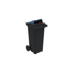 Rayonnage direct - conteneur poubelle 240 litres pour le tri du papier - poubelle bleu - 210041p