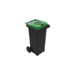 Rayonnage direct - conteneur poubelle 240 litres pour le tri du verre - poubelle verte - 210041v