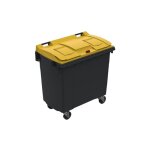 Rayonnage direct - conteneur poubelle 660 litres à préhension latérale pour le tri des emballages - poubelle ... Rayonnage direct - conteneur poubelle 660 litres à préhension latérale pour le tri des emballages - poubelle ...