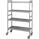 Rayonnage mobile fermostock 4 niveaux 6611 - profondeur 360 mm - fermod