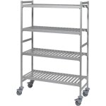 Rayonnage mobile fermostock 4 niveaux 6811 - profondeur 460 mm - fermod