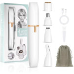 Razor �lectrique de femme 4 en 1 d�pilateur portable rechargeable sans douleur pour le visage du visage ...