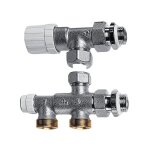 Rbm - kit de raccordement robinet �querre invers� - syst�me bitube 1 / 2'
