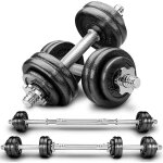 Re:sport kit d'haltères 2 - en - 1 15 kg ensemble modulable d'haltères en fonte haltères longs et courts ... Re:sport kit d'haltères 2 - en - 1 15 kg ensemble modulable d'haltères en fonte haltères longs et courts ...