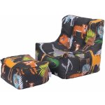 Ready steady bed - fauteuil poire pour enfants avec pouf, fauteuil poire imprimé pour enfants pour l'intérieur ... Ready steady bed - fauteuil poire pour enfants avec pouf, fauteuil poire imprimé pour enfants pour l'intérieur ...