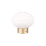 Reality leuchten - r57771101 earl r57771101 lampe de table � 4 led avec batterie en m�tal laiton mat ...