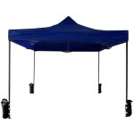 Mobili rebecca - rebecca mobili gazebo chapiteau pliant bleu 4 poids métal polyester terrasse 3x3 Mobili rebecca - rebecca mobili gazebo chapiteau pliant bleu 4 poids métal polyester terrasse 3x3