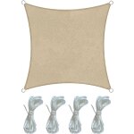 Mobili rebecca - rebecca mobili tente voile parasol carré filtre uv polyéthylène jardin 3x3 Mobili rebecca - rebecca mobili tente voile parasol carré filtre uv polyéthylène jardin 3x3