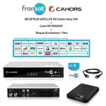 R�cepteur satellite hd - cahors - veox 2va - carte hd fransat - disque dur externe 1 to