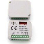 R�cepteur universel 433. 92 mhz multicode avec 3 t�l�commandes, port�e 150m, alimentation 9 - 30v ac ...