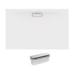 Ideal standard - receveur 100 x 80 ultra flat new acrylique rectangle blanc bonde incluse