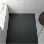 Stano. - receveur de douche 100 x 170 cm extra plat fusion en r�sine surface ardois�e noir