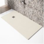 Stano. - receveur de douche 100x180cm extra plat madison en r�sine surface ardois�e sable