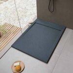 Receveur de douche clever anthracite - 120 x 80 cm - rsistant et facile  installer - salle de bain ...