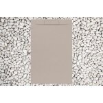 Receveur de douche 120x90 cm moka 1019 perle vulcano line plus en r�sine et poudre de marbre avec grille ...