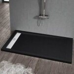Stano. - receveur de douche 70 x 100 cm extra plat elite en rsine surface ardoise noir