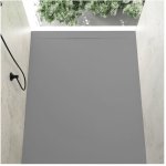 Stano. - receveur de douche 70 x 160 cm extra plat cover en rsine surface ardoise bton