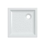 Receveur de douche 70x70 cm en gr�s porcelain� blanc mat - geberit bastia