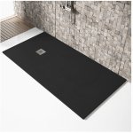 Stano. - receveur de douche 70x70cm extra plat madison en r�sine surface ardois�e noir