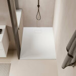 Stano. - receveur de douche 80 x 100 cm extra plat piatto en solicast® surface ardoisée blanc Stano. - receveur de douche 80 x 100 cm extra plat piatto en solicast® surface ardoisée blanc