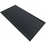 Receveur de douche 80 x 100 cm extra plat noir salvi en solicast� surface ardois�e