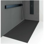 Stano. - receveur de douche 80 x 130 cm extra plat quore en r�sine surface ardois�e noir