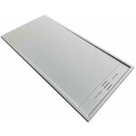 Receveur de douche 80 x 140 cm extra plat salvi en solicast� surface ardois�e gris