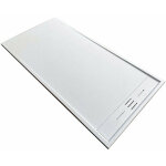 Stano. ? receveur de douche extra plat 80 x 160 cm ? solicast� surface ardois�e blanche ? antid�rapant ...