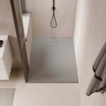 Receveur de douche 80 x 180 cm extra plat piatto en solicast� surface ardois�e gris