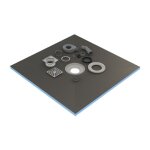 Receveur de douche 80x80x4cm prt  carreler avec siphon bac  douche